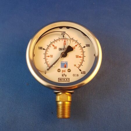 0 - 400 Kpa Oil filled Gauge with 1/4" inlet