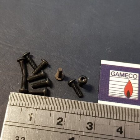 10x 1-72 button head Torx black oxide 1/4" long