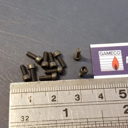 10x 2-56 socket head Hex black oxide 1/4" long