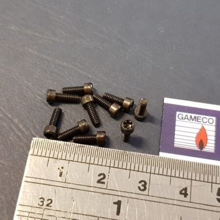 10x 2-56 socket head Torx black oxide 1/4" long
