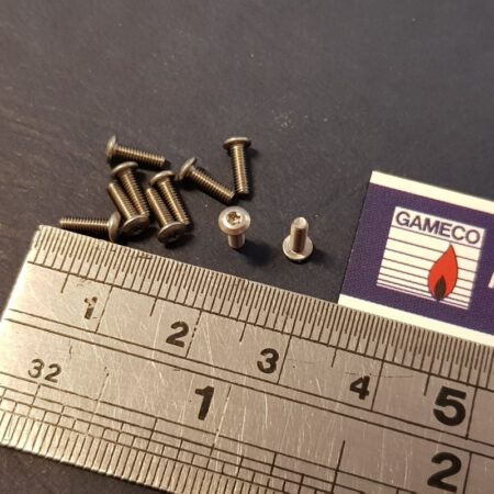 10x 1-72 button head Torx stainless 1/4" long