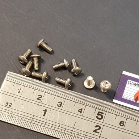 10x 4-40 button head Torx stainless 1/4" long