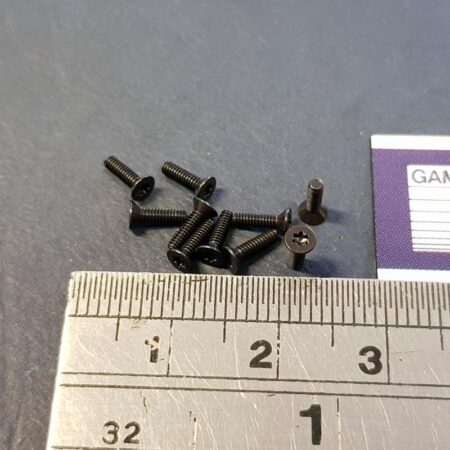 10x 0-80 flat head Torx black oxide 1/4" long