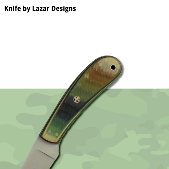 G10 MultiCam Scales Knife Example
