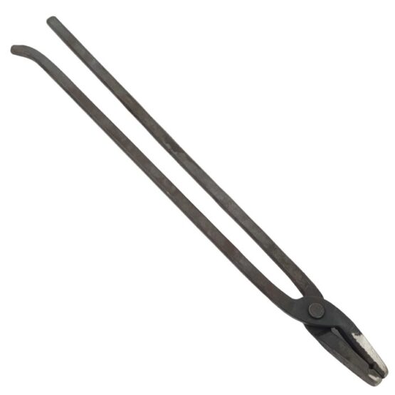 Blacksmith duckbill tongs with 50 mm jaws and 330 mm reins