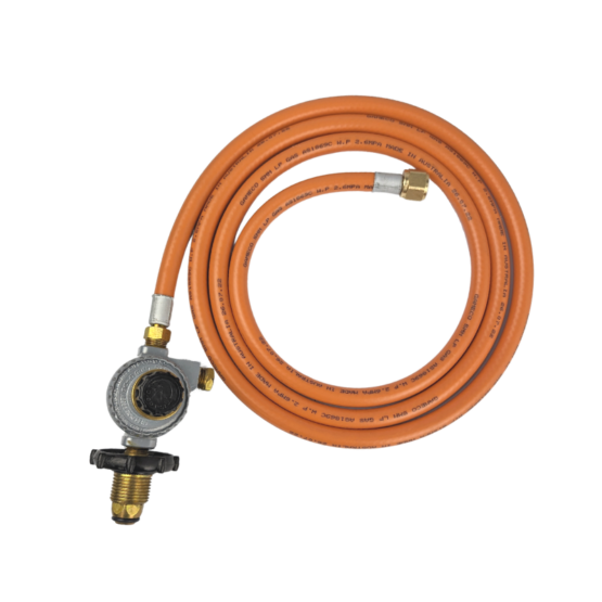 High Pressure Adjustable Regulator and Hose Kit for Large and Small Burners