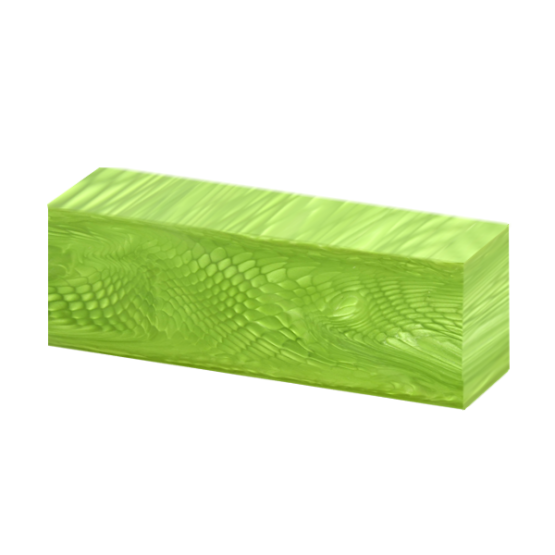 Juma handle Block with a green mamba pattern and width of 43 mm side angle