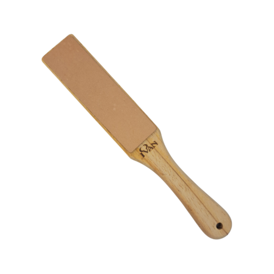 Leather Paddle Strop 38mm. Used to strop or sharpen your knives to maintain the sharpest edge for the best performance.