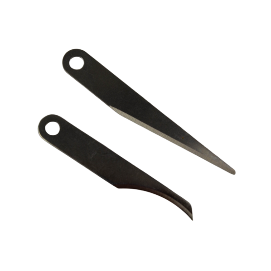 Straight and Curved replacement blades for the Weaver Leather Supply Craftsman Trimming Knife