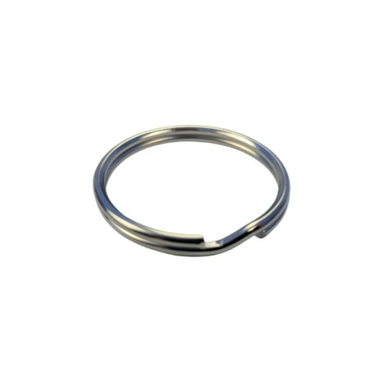 Side view of 32mm Round Split Key Ring