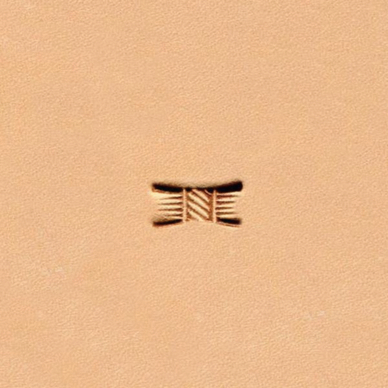 Basketweave Leather Stamp X513