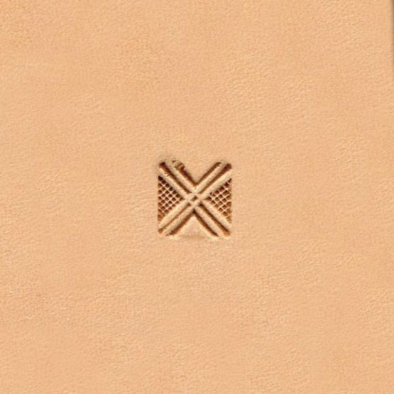Square Cross Geometric Leather Stamp G536