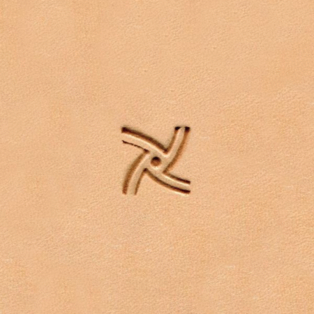 Curved Geometric Leather Stamp G684S