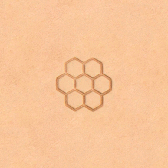 Honeycomb Geometric Leather Stamp K143