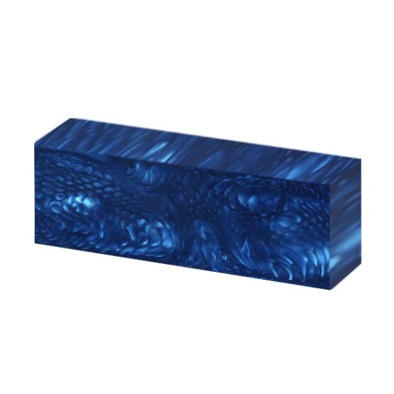 Juma handle block with a blue snake pattern and width of 43 mm side angle