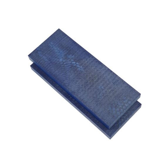 Juma handle scales with a blue snake pattern and width of 50 mm stacked together