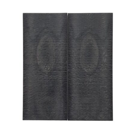 two Juma handle scales with a carbon pattern and width of 50 mm