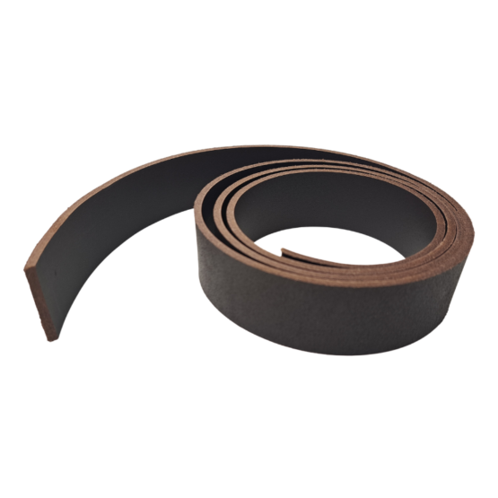 Pre-Dyed Veg-Tan Belt Blank Brown