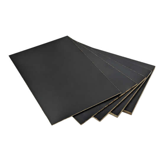 5 sheets of Espresso micarta in assorted thicknesses