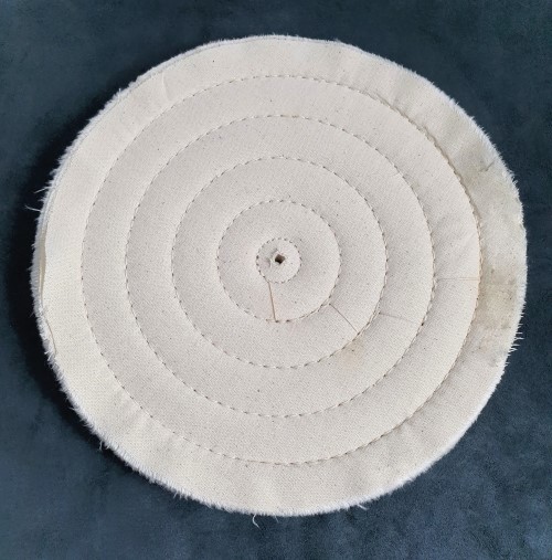 Buffing Wheel 8" x 40 ply x 3/4" cross stitch. Other side