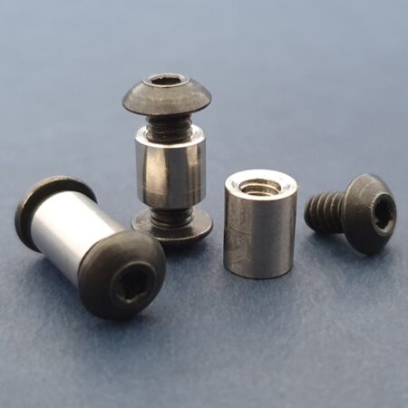 Button Head Socket Cap Screws 8-32 1/4″ Black Complete