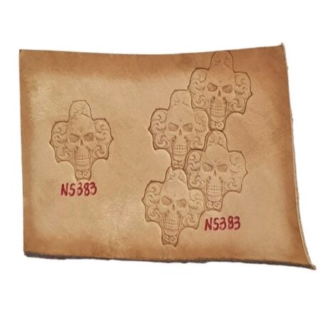 Leather Stamp Skull Tile #1