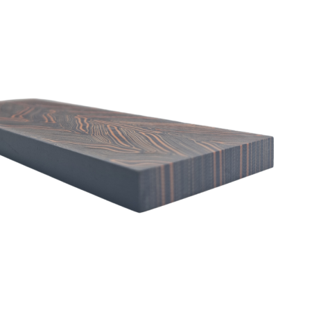 G10 Damascus Handle Scales Black/Orange - Image 3