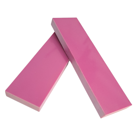 G10 Handle Scales Pink each measuring approximately 10 x 40 x 150 mm