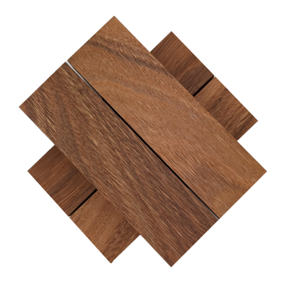 Jarrah handle blocks each measuring approximately 30 x 45 x 150mm.