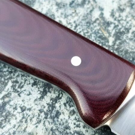 Maroon Linen Micarta Knife Handle