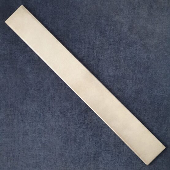 Nickel Silver Flat Bar measuring approximately 6.35 x 38 x 304.8 mm