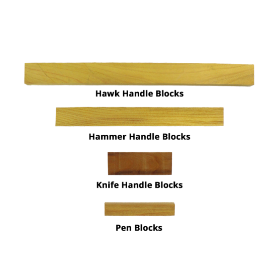 Osage Orange Handles Labelled