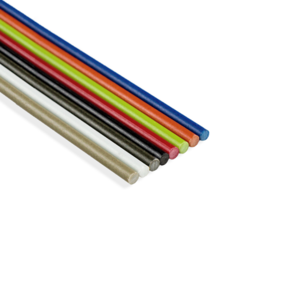 Eight g10 rods measuring 3.2 mm (1/8") x 250 mm