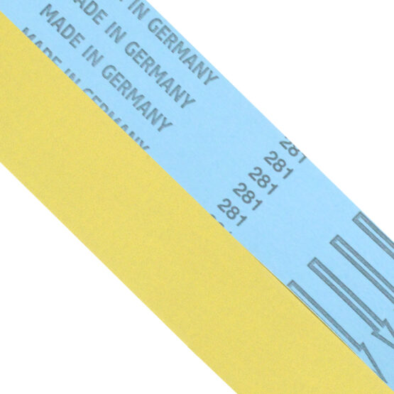 Klingspor Aluminium Oxide J-Flex Belt. With J-Flex cotton backing, aluminium oxide abrasive and fully synthetic closed coating. Particularly suitable for finishing and blending of curves and contours.