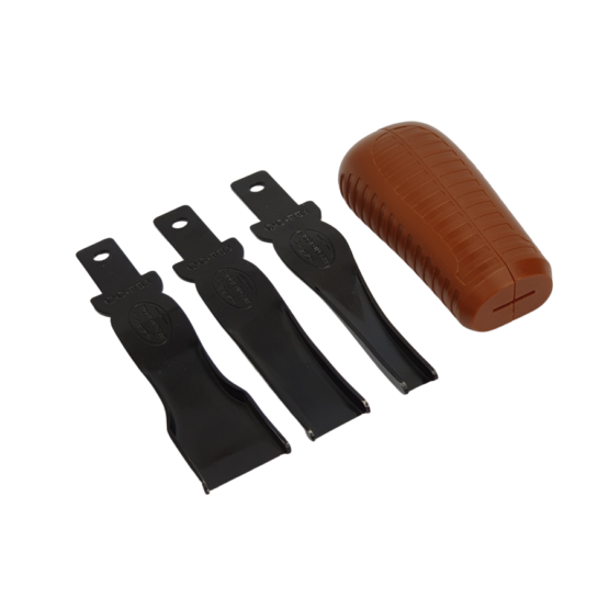 Weaver Leather Supply brand quick French edger with handle and 3 blades.