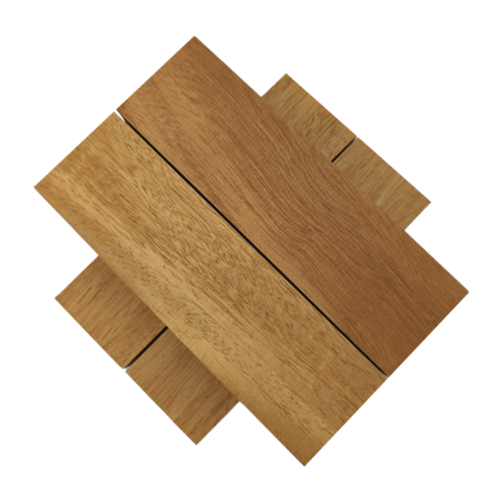 Mahogany Handle Blocks each measuring approximately 30 x 45 x 150mm.