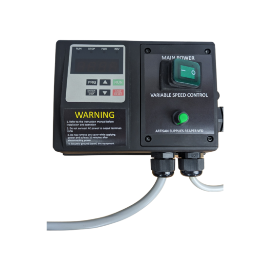 Artisan Essentials Disc grinder kit with 2 way foot control switch - Artisan Essentials VFD unit