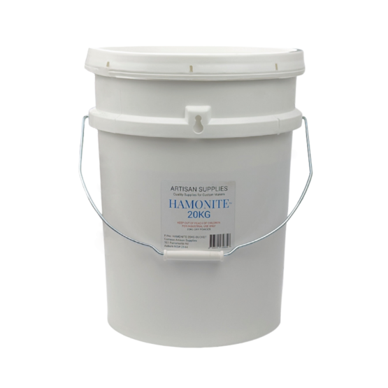 Hamonite™ High-Temperature Refractory 20kg Bucket. One of the finest clays on the market for Harmon Generation. Also excellent for use as a heat-set refractory.