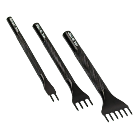 Artisan Essentials Diamond Stitching Chisel 3mm (1/8") available with either 2, 4 or 6 prongs.