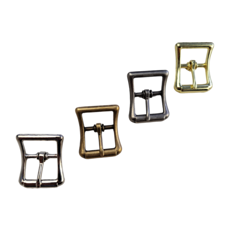 Strap Buckle - 20mm (3/4"). Suitable for making straps, watch bands, bracelets and more. Available in 4 finishes: Brass, Nickel, Antique Brass and Antique Nickel