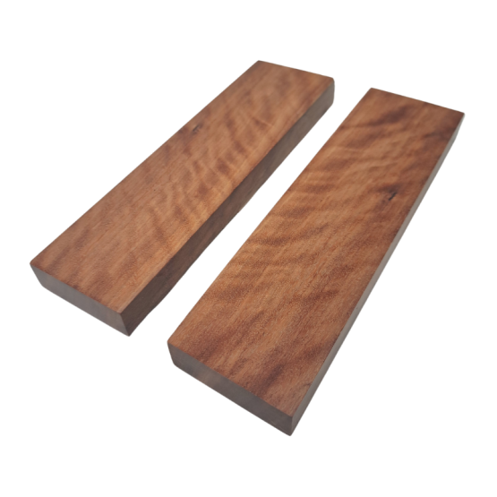 Yandiwa Stabilised Figured Coolabah Scales *G063. Includes 2x scales each measures approximately 165 x  45 x 15 mm