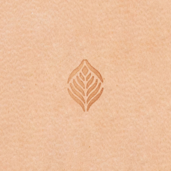 Leaf Geometric Leather Stamp G618