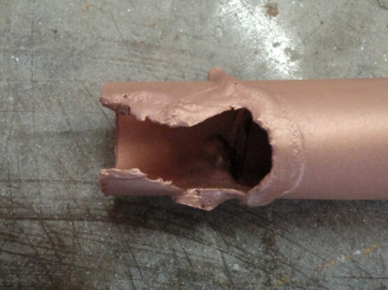 Melting copper and brass with compressed air and propane