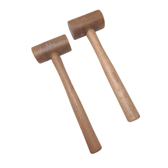 rawhide-mallets Rawhide Mallet. A versatile tool in your workshop. Used to set rivets, flatten thread, stamping and punching stitching holes.