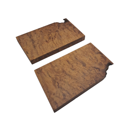 Stabilised York Gum Burl Scales *554. Each scale measures approximately 112 x 65 x 11 mm.