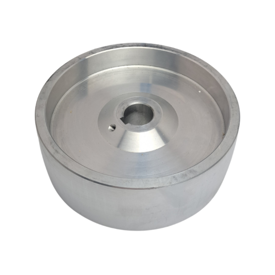 Reaper Belt Grinder Aluminium Drive Wheel 6.3" / 160mm. Comes with a 24mm bore which is suitable for Belt Grinders with 2HP motors.